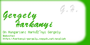 gergely harkanyi business card